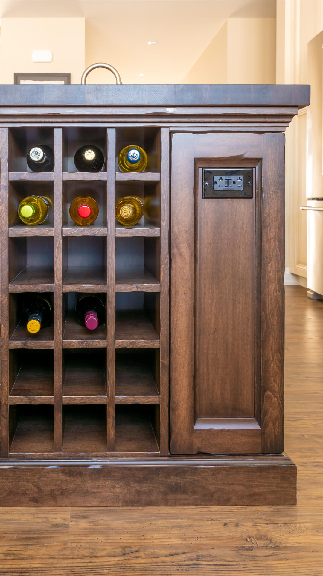Built in wine rack